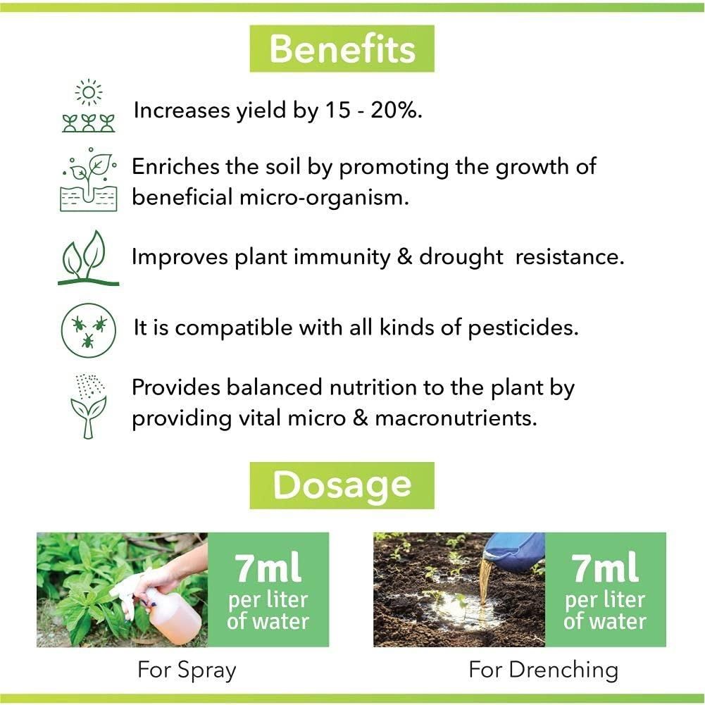 Plant Boost Liquid Biofertilizer for All Crops, Organic (Pack of 4)
